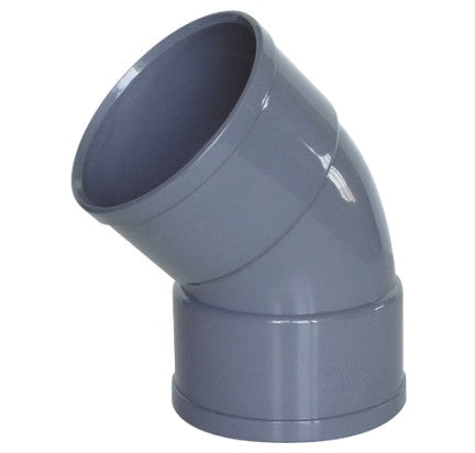 CODO EVACUACION EN PVC H-H 200-45º